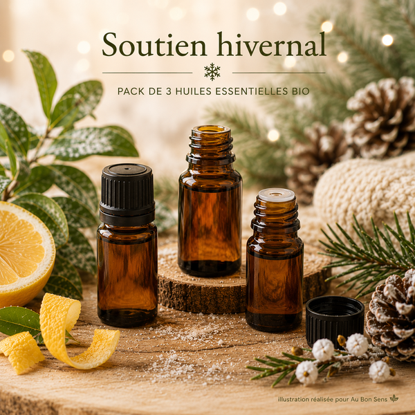 Pack de 3 Huiles Essentielles Bio - "Soutien hivernal"